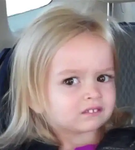 Little girl giving a confused, skeptical side-eye